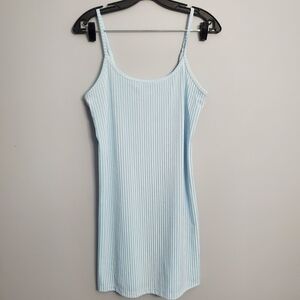 Colsie Light Blue Lounge/Sleepwear Dress Super Soft Small Flaw Sz S